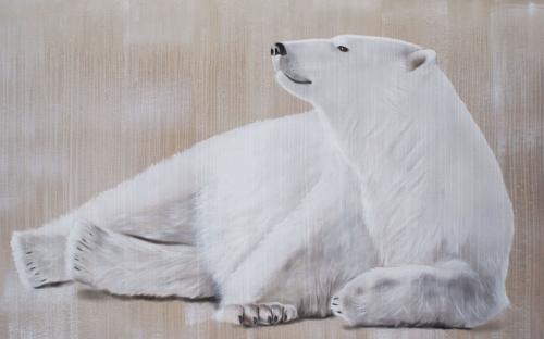  クマ 動物画 Thierry Bisch Contemporary painter animals painting art decoration nature biodiversity conservation